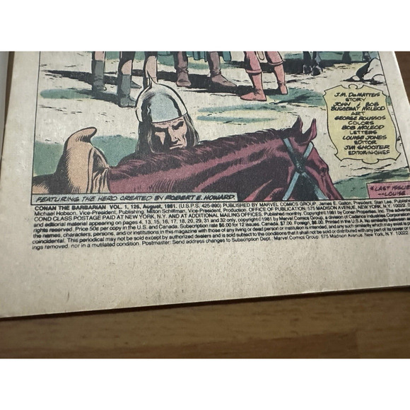Marvel Comics, Conan The Barbarian Lot of 4, #125,136,148, & 154 1980s Fair/Good - Picture 4 of 16
